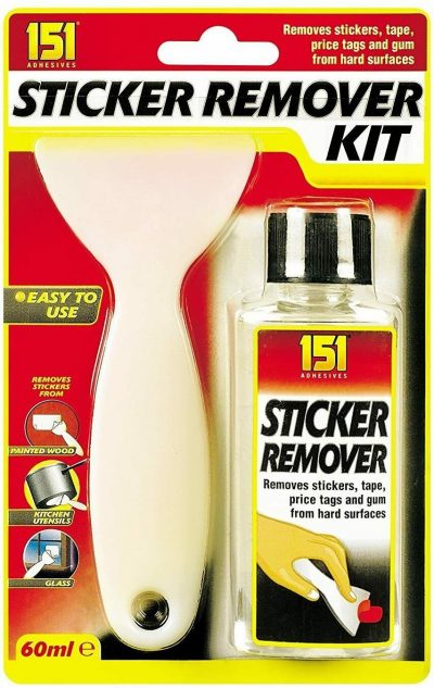 STICKER REMOVER 151 Kit with Scraper Removes Stickers Tape Gum Sticky Stuff 133434281361